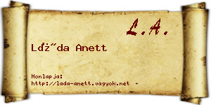 Láda Anett névjegykártya